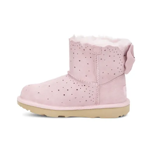 UGG Mini Bailey Bow II Starry Lite Crew Boots Pink Teenagers