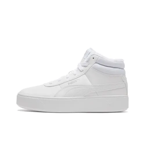 PUMA Vikky Platform MID Топ Детские Скейтбординги Белый Подростки