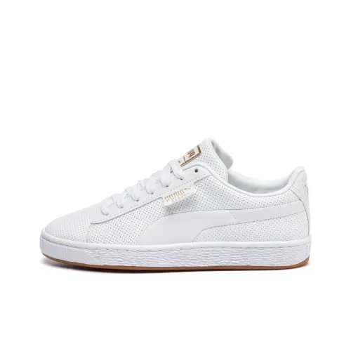 PUMA Basket Classic Gum Low Топ Детские Скейтбординги Белый Подростки