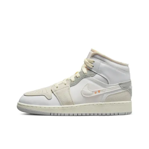 JORDAN Air Jordan 1 Детская баскетбольная обувь MID Топ Унисекс