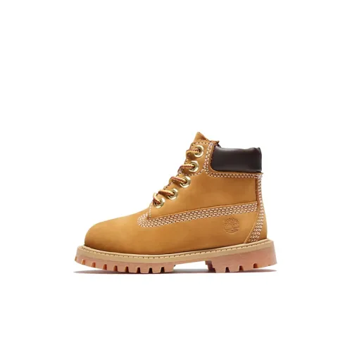 Timberland Детские кожаные сапоги для дошкольников