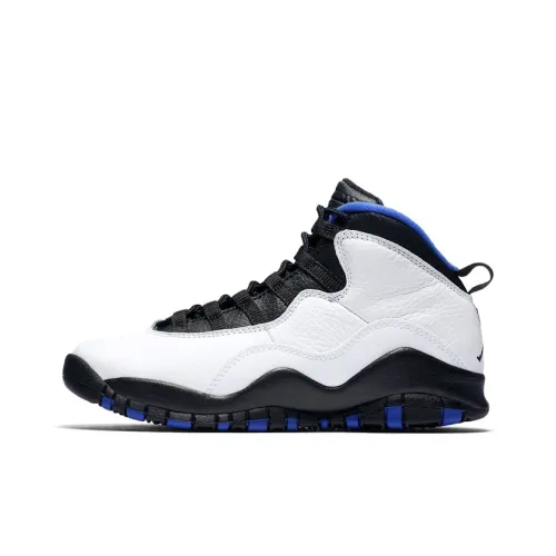 Jordan Air Джордан 10 High Топ Детские Баскетбольные Кроссовки Белый Черный Синий Подростки