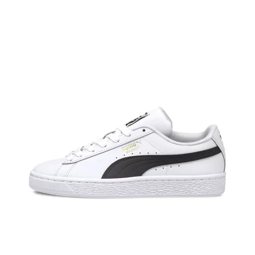 PUMA Basket Series Classic XXI Low Топ Детские Скейтбординги Белый Черный Подростки