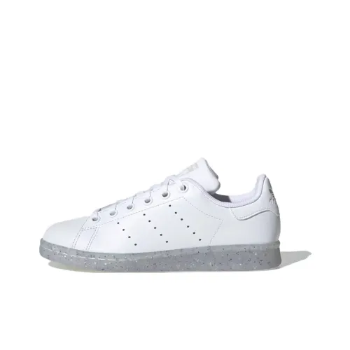 Adidas Originals STAN SMITH Collection J Low Топ Детские Скейтбординги Бело-серый Точка Подростки