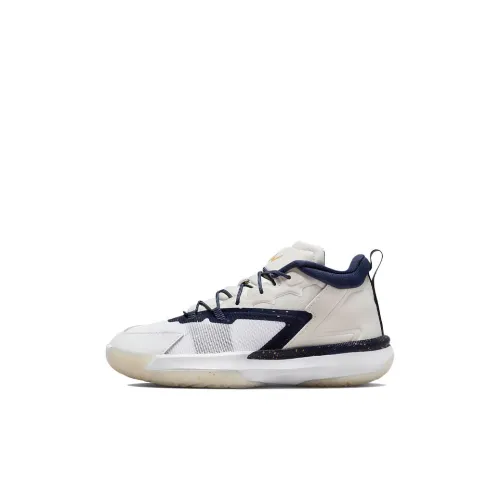 Джордан Zion 1 Zion 1 Low Топ Баскетбольные кроссовки для игры Белый и синий цвет Дети Возраст 3-7 лет