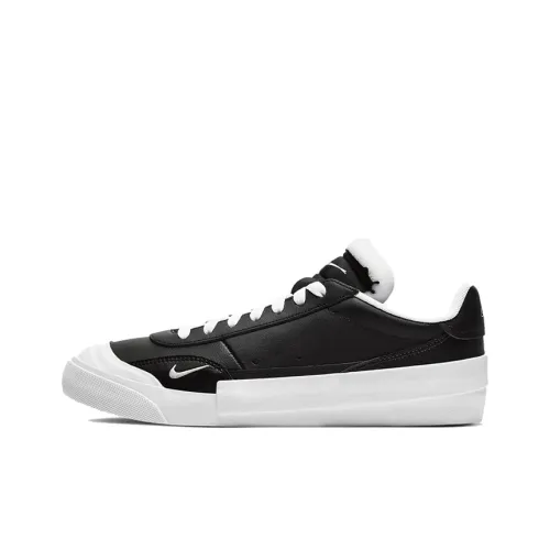 Nike Drop Тип PRM Low Топ Детские Скейтбординги Черный Белый Подростки
