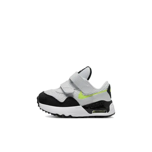 Nike Air Max SYSTM Low Топ Спортивная повседневная обувь Серый черный Для малышей и детей дошкольного возраста