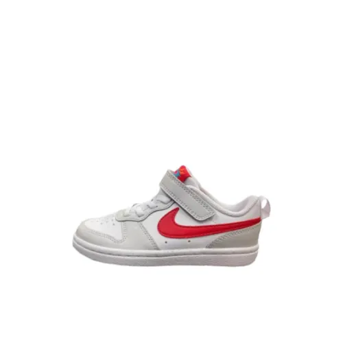 Nike Court Borough Амортизация Износостойкие Низкие Кроссовки для Скейтбординга Белые Детские