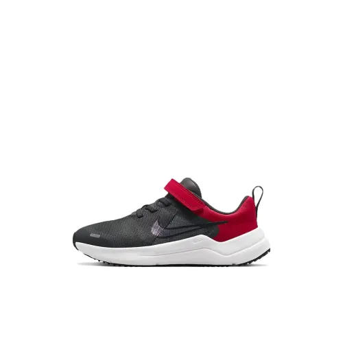 Nike Downshifter 12 Амортизация Противоскользящий Устойчивый к истиранию Низкий Топ Детская Беговая Обувь Черный Красный