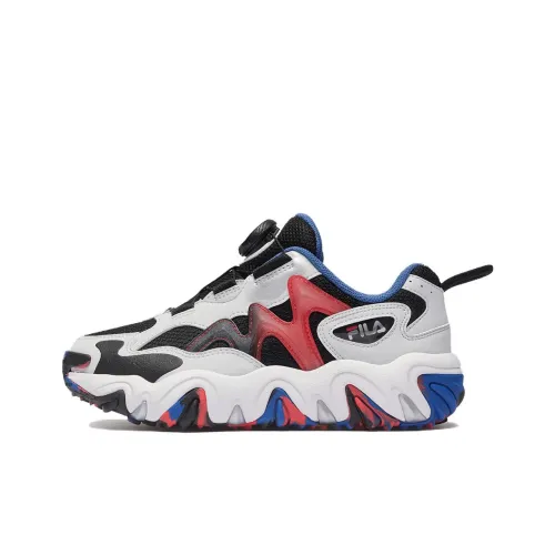 FILA KIDS TGR 4 Устойчивый к истиранию Низкий Топ Детская Туристическая Обувь Черный Красный Синий Подростки