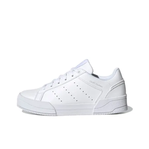 Adidas Originals Court Tourino J Low Топ Скейтборд Кроссовки Белый Подростки