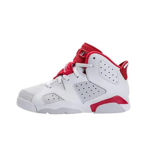 Джордан 56Retro Амортизация Износостойкий MID Топ Детские Баскетбольные Кроссовки Белый Красный Подростки