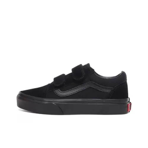 Vans Old Skool V Low Топ Детские Скейтбординги Черный Подростки