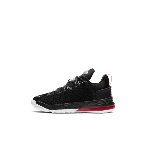 Nike Lebron 18 Low Топ Баскетбольные кроссовки Черный белый Для детей от 3 до 7 лет