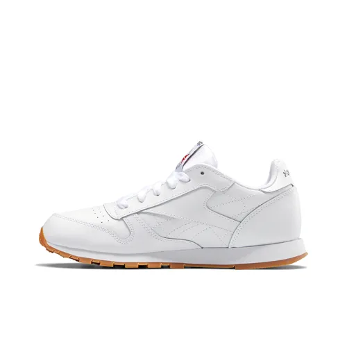 Reebok Classic Leather Амортизация Износостойкие Детские Лифтшуз Белые Подростки