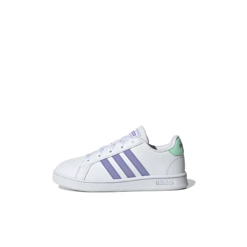 Adidas Neo GRAND COURT K Low Топ Детские Скейтбординги Белый Детский