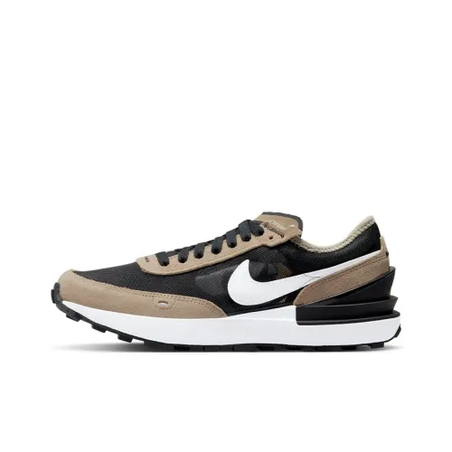 Nike Waffle One Амортизация Устойчивый к истиранию Дышащий Низкий Топ KIDS Lifestyle Shoes Черный Коричневый
