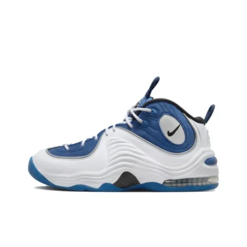 Nike Air Penny II Амортизация Устойчивость к истиранию Баланс Низкий Топ Детские беговые кроссовки Синий Подростки