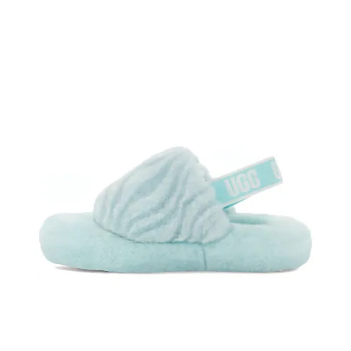UGG FLUFF YEAH Дышащие Детские Сандалии Небесно-голубые Подростки