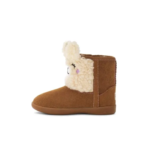UGG Ssic Llama Stuffie Детские зимние сапоги Каштановый для детей 3-7 лет