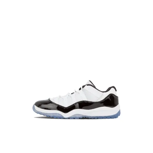 Jordan Air Jordan 11 Ретро Low Concord Low Топ Детские баскетбольные кроссовки Белый черный Для детей 3-7 лет