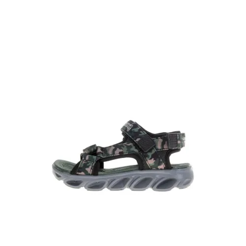 Skechers Hypno Slip Resistant Abrasion Resistant Children's Sandals Green Kids Сандалии Skechers Hypno Slip Resistant Abrasion Resistant для детей зеленые для малышей