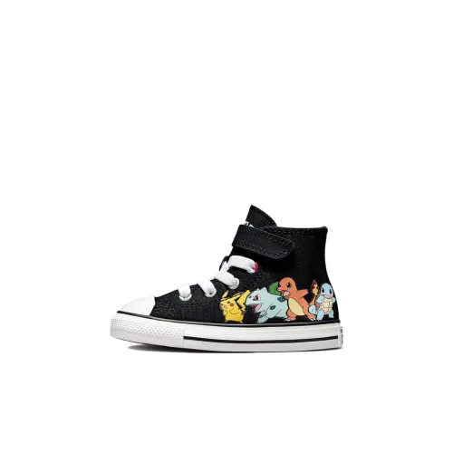 Pokémon x Converse Chuck Taylor All Star 'First Partners' Высокие кеды для малышей Черные Infant и Toddler