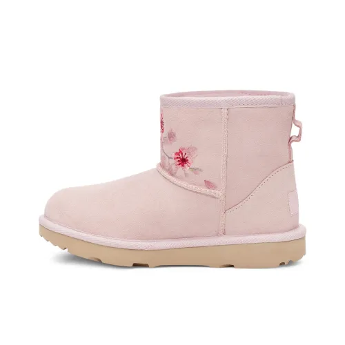 UGG CLASSIC MINI Детские зимние сапоги Цвет морской раковины Розовый Подростки