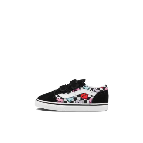VANS Old Skool Collection Низкие кеды для малышей Черный Белый Красный Infant и Toddler