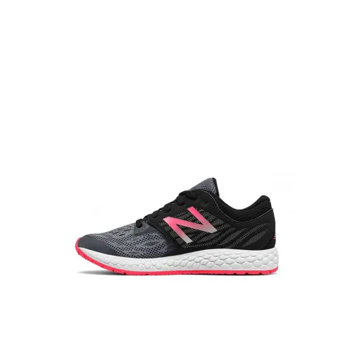 New Balance NB Свежий Пена Series Zante V3 Низкий Топ Детские Беговые Кроссовки Черный Серый Розовый Дети Возраст 3-7 Лет