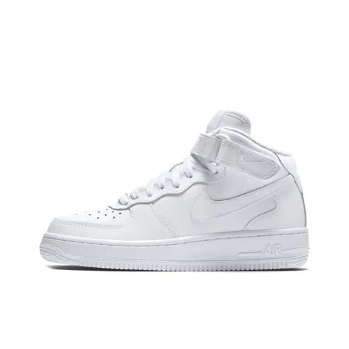 Nike Air Force 1 MID Топ Детские Скейтбординги Белый