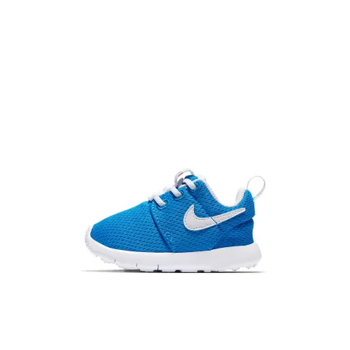 Nike Roshe One Low Топ Обувь для малышей Белый Синий Infant и Toddler