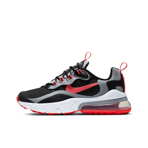 Nike Air Max 270 React Винтаж Низкий Топ Детская Беговая Обувь Черный Красный Серый Подростки