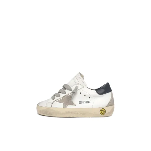 Golden Goose Супер Звезда Низкие Кроссовки для скейтбординга Белые Серые для малышей и детей дошкольного возраста