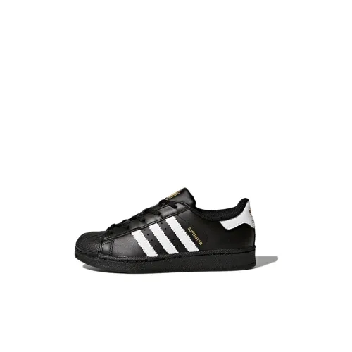 Adidas Originals Superstar Детские Скейтбординги Низкий Топ Предшкола