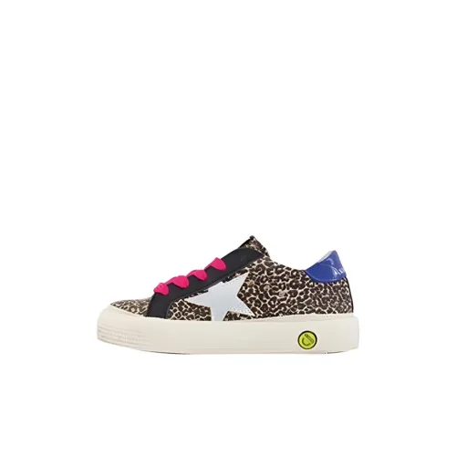 Golden Goose Май Low Топ Детские Скейтбординги Леопардовый принт Дети 3-7 лет