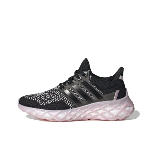 Adidas Ultra Boost Web DNA J противоскользящий устойчивый к истиранию дышащий низкий топ детские беговые кроссовки черный подростки