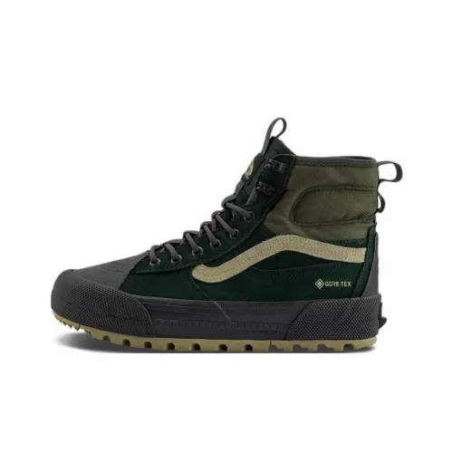 VANS Mte Sk8 Hi Высокий Топ Альпинистская Обувь Унисекс Черный Зеленый