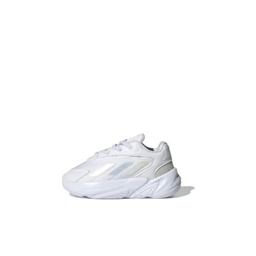 Adidas Originals Ozelia Противоскользящая Устойчивая к истиранию Низкий Топ Обувь для малышей Белый Для новорожденных и малышей