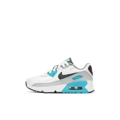 Nike Air Max 90 Kids Lifestyle Shoes Белый синий красный для детей от 3 до 7 лет