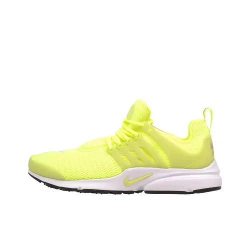 Nike Air Presto Slip Resistant Abrasion Resistant Низкий Топ Повседневная обувь Женская Желтая Белая
