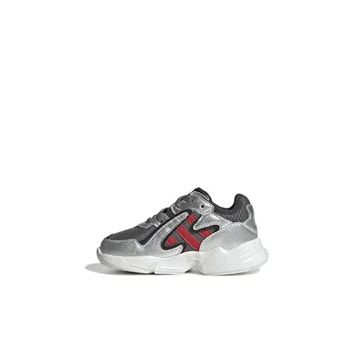 Adidas Originals YUNG 96 CHASM El I Slip Resistant Низкий Топ Обувь для малышей Серый Красный Infant And Toddler