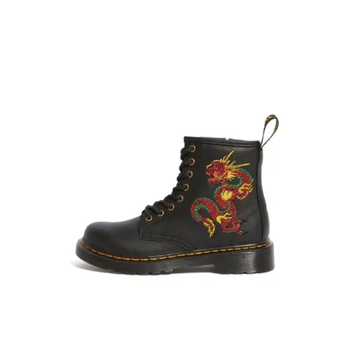 Dr.Martens 1460 Junior Дракон Аbrasion Resistant Shock Absorbers Детские ботинки Черный Children Возраст 3-7 лет