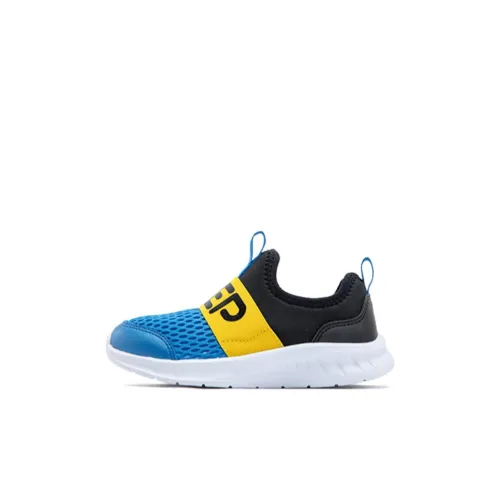 XTEP Slip-resistant Abrasion-resistant Breathable Low-Top Children's Running Shoes Black Blue Children Aged 3-7 Years XTEP Противоскользящие Устойчивые к истиранию Дышащие Низкие Кеды для Беговых Занятий Детские Черные Синие Для Дети Возрастом 3-7 Лет