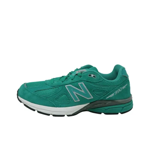 New Balance NB 990 V4 Low Топ Детская Беговая Обувь Озерный Зеленый Подростки