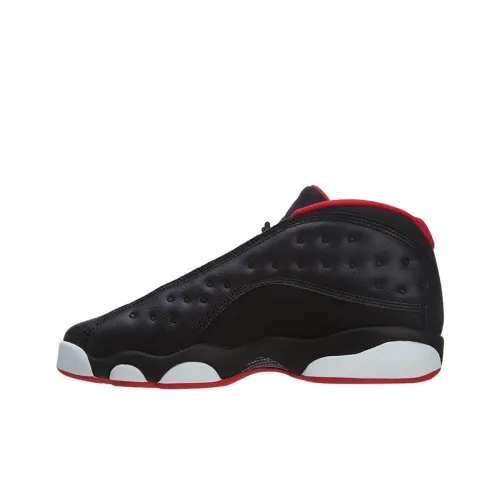 Jordan Air Jordan 13 Ретро Low Темно-красный цвет Панда Low Топ Детские баскетбольные кроссовки Черно-красный