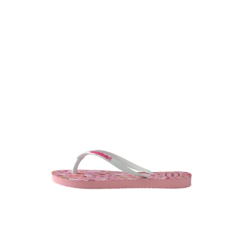 Havaianas Тонкие Детские Домашние Тапочки Макаруново-Розовые Детские