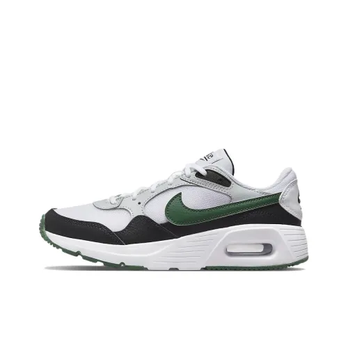 Nike Air Max SC Дышащий Низкий Топ KIDS Lifestyle Shoes Белый Серебряный Подростки