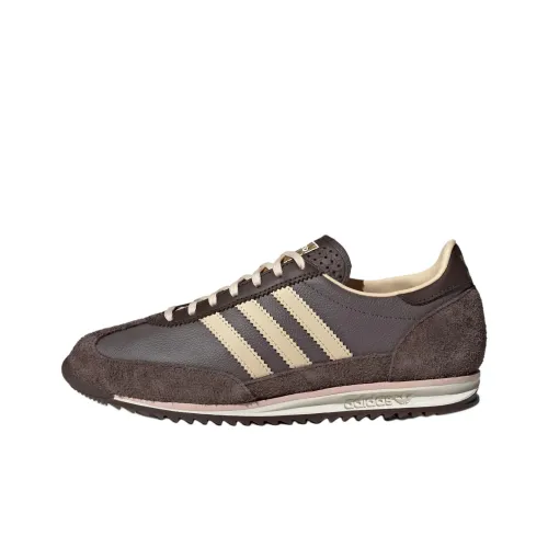 Adidas Originals SL 72 OG Slip-resistant Abrasion-resistant Low Top Casual Women's Brown Adidas Originals SL 72 OG Противоскользящий Устойчивый к истиранию Низкий Топ Повседневный Женский Коричневый