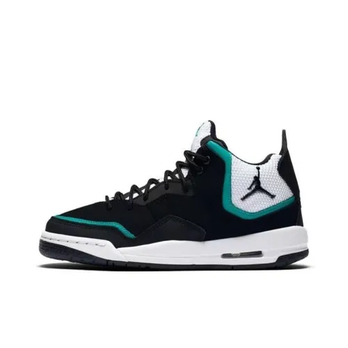 Джордан Courtside 23 Противоскользящий Устойчивый к истиранию MID Топ Детские Баскетбольные кроссовки Озерный зеленый